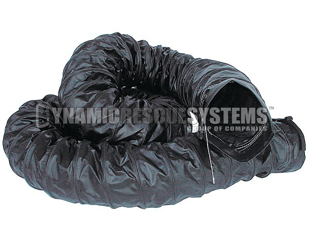 Explosion Proof 8 in. Ducting w/ cuffs, Black - Intrinsic, Air Systems - Air Systems International - Dynamic Rescue
