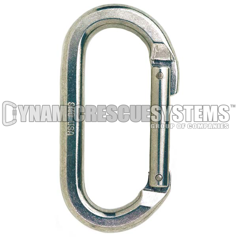 Oval Non-Locking Aluminum Carabiner - SMC - SMC - Dynamic Rescue - 1