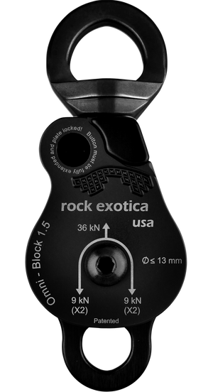 Omni-Block Swivel Pulley, Double - Rock Exotica