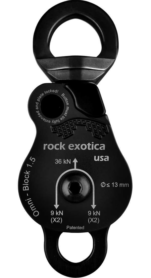 Omni-Block Swivel Pulley, Double - Rock Exotica - Dynamic
