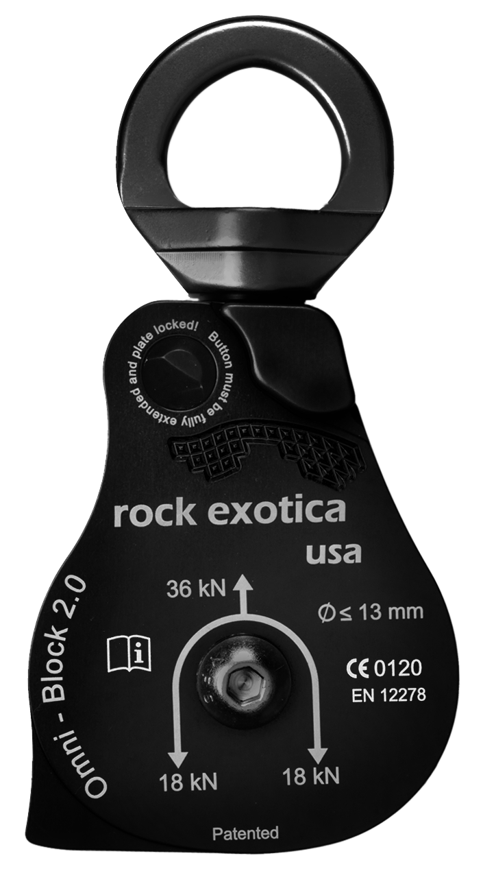 Omni-Block Swivel Pulley, Single - Rock Exotica - Dynamic Rescue