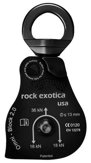 Omni-Block Swivel Pulley, Single - Rock Exotica