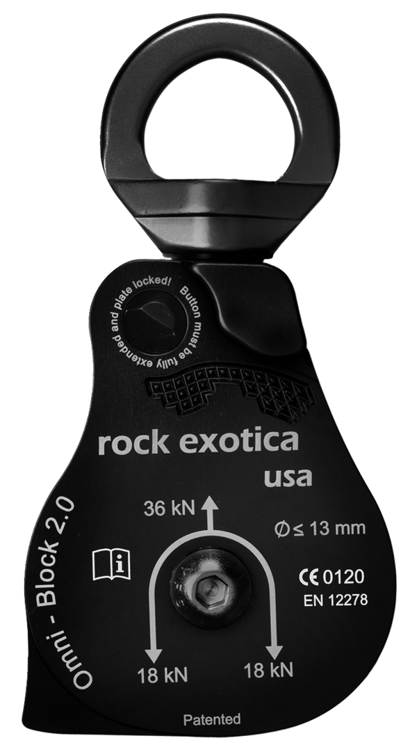 Omni-Block Swivel Pulley, Single - Rock Exotica - Dynamic Rescue