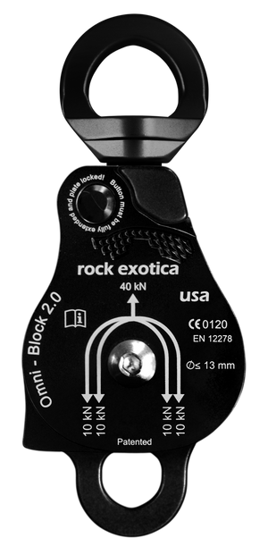 Omni-Block Swivel Pulley, Double - Rock Exotica