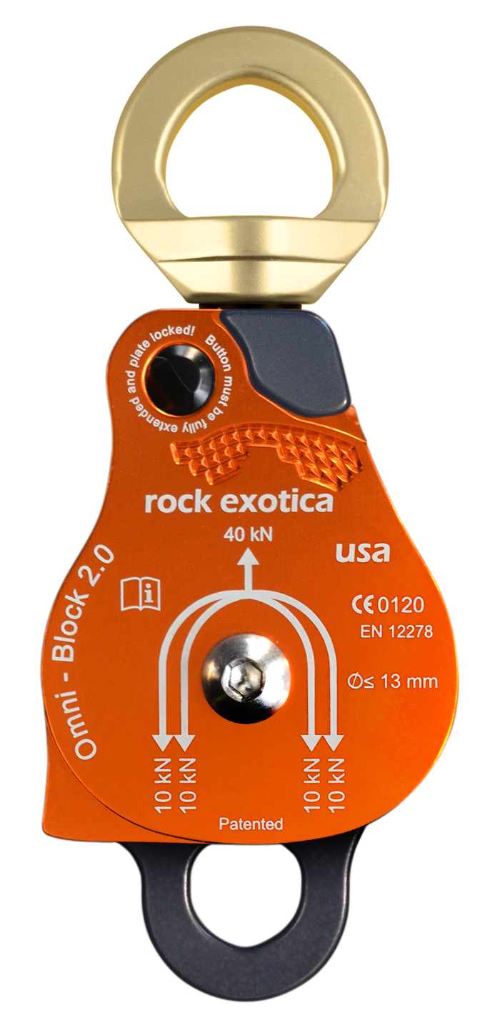 Omni-Block Swivel Pulley, Double - Rock Exotica - Dynamic