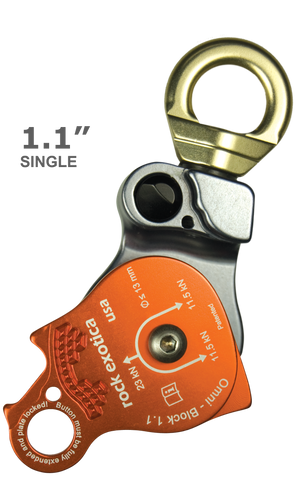 Omni-Block Swivel Pulley, Single - Rock Exotica