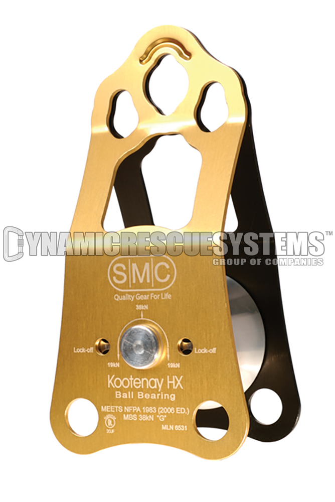 Kootenay HX, Knot Passing Pulley, Ball Bearing - NFPA, SMC - SMC - Dynamic Rescue