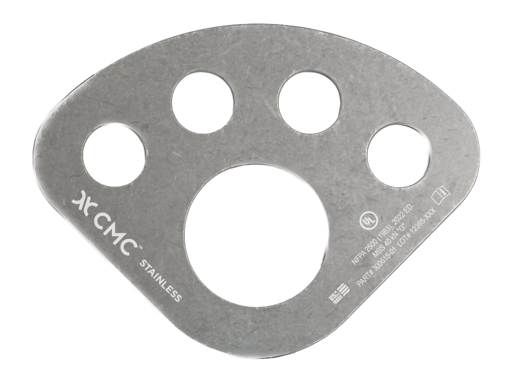 Anchor Plate - Aluminum, NFPA, CMC - Dynamic Rescue Systems