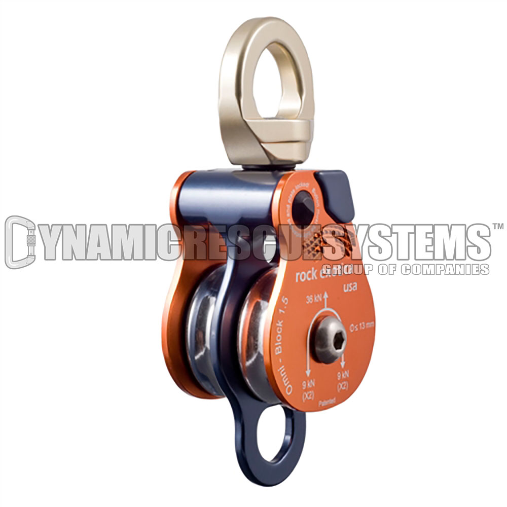 Omni-Block Swivel Pulley, Double - Rock Exotica - Rock Exotica - Dynamic Rescue - 1