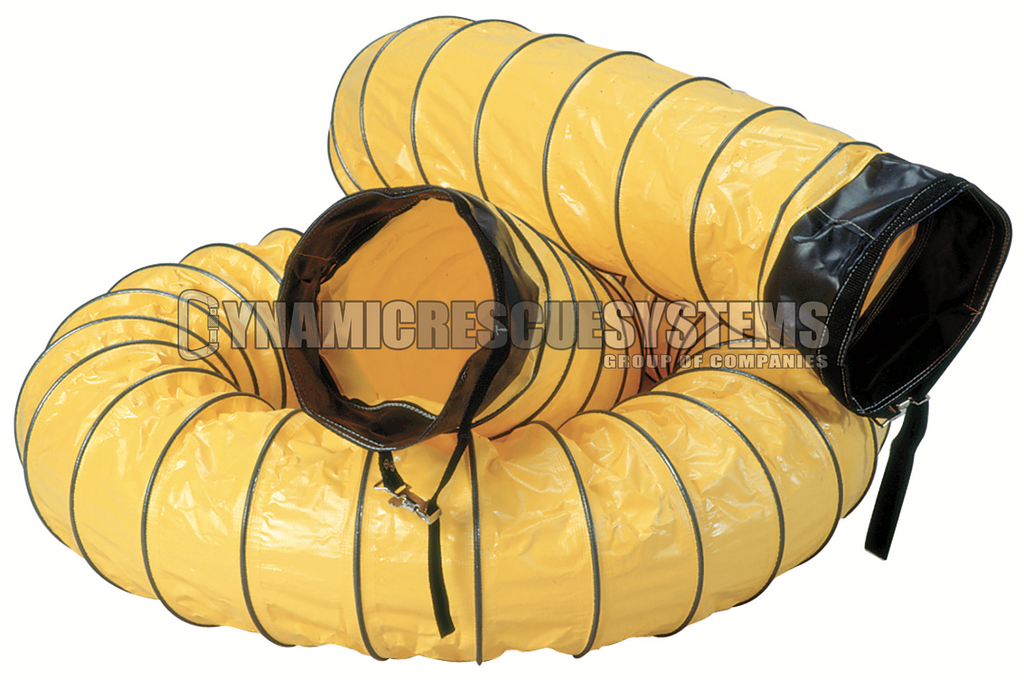 8 in. Ducting w/ cuffs, Yellow - Air Systems - Air Systems International - Dynamic Rescue - 1