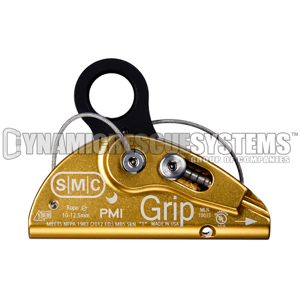 Grip Rope Grab - Gold, Anodized Aluminum, SMC/PMI - SMC - Dynamic Rescue