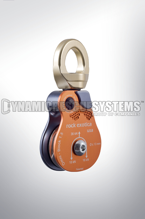 Omni-Block Swivel Pulley, Single - Rock Exotica - Rock Exotica - Dynamic Rescue - 1