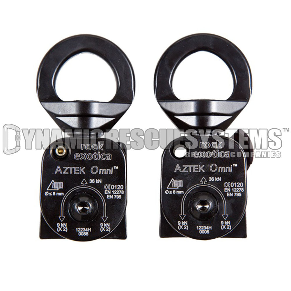 Aztek Pulley Set (2 Pulleys, 1 Pin, 1 Cover) - Rock Exotica - Rock Exotica - Dynamic Rescue - 1