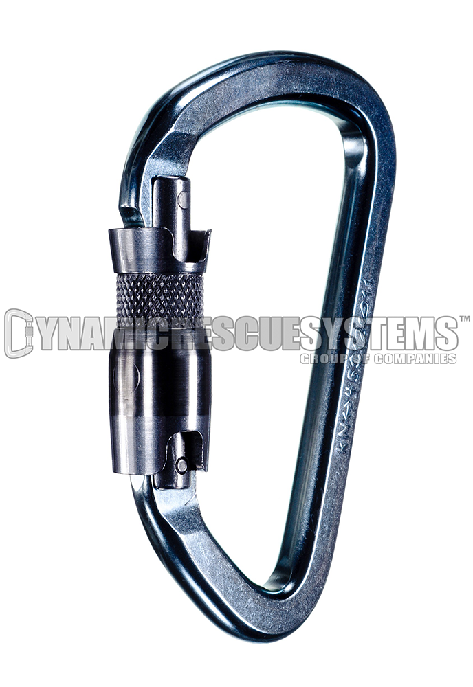 Auto-Locking Lite Steel Carabiner - NFPA, SMC - SMC - Dynamic Rescue - 1