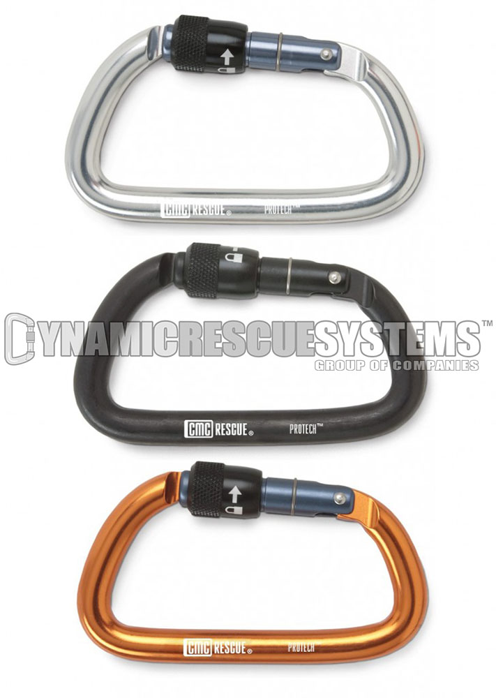 ProTech Key-Lock Carabiner - Aluminum, Light Use, CMC - Dynamic Rescue  Systems
